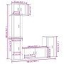 Set de muebles de TV 5 pzas madera contrachapada blanco brillo de vidaXL, Muebles TV - Ref: Foro24-3188616, Precio: 270,29 €,...