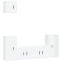 Set de muebles de TV 5 pzas madera contrachapada blanco brillo de vidaXL, Muebles TV - Ref: Foro24-3188584, Precio: 208,77 €,...