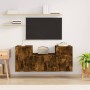 Set de muebles de TV 3 pzas madera contrachapada roble ahumado de vidaXL, Muebles TV - Ref: Foro24-3188499, Precio: 109,05 €,...