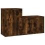 Set de muebles de TV 2 pzas madera contrachapada roble ahumado de vidaXL, Muebles TV - Ref: Foro24-3188395, Precio: 77,66 €, ...
