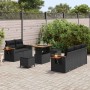 Conjunto de sofás de jardín 10 pcs Negro ratán sintético en Sofás de exterior | Comprar online en Foru.es