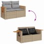 Conjunto de sofás de jardín con cojín 10 pcs Beige y Gris Claro en Sofás de exterior | Comprar online en Foru.es