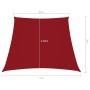 Toldo de vela trapezoidal de tela oxford rojo 2/4x3 m en Sombrillas | Comprar online en Foru.es