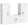 Set de muebles de TV 3 pzas madera contrachapada blanco brillo de vidaXL, Muebles TV - Ref: Foro24-3188744, Precio: 162,52 €,...