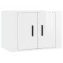 Set de muebles de TV 3 pzas madera contrachapada blanco brillo de vidaXL, Muebles TV - Ref: Foro24-3188744, Precio: 162,52 €,...