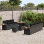 Conjunto de sofás de jardín 13 pcs Negro ratán sintético en Sofás de exterior | Comprar online en Foru.es