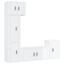 Set de muebles de TV 5 pzas madera contrachapada blanco brillo de vidaXL, Muebles TV - Ref: Foro24-3188624, Precio: 243,94 €,...