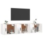Muebles de TV de pared 3 uds blanco 57x34,5x40 cm de vidaXL, Muebles TV - Ref: Foro24-3188342, Precio: 111,47 €, Descuento: %