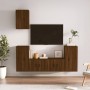 Set de muebles para TV 5 pzas madera contrachapada roble marrón de vidaXL, Muebles TV - Ref: Foro24-3188581, Precio: 216,77 €...