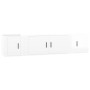 Set de muebles de TV 3 pzas madera contrachapada blanco brillo de vidaXL, Muebles TV - Ref: Foro24-3188416, Precio: 127,20 €,...