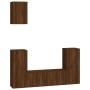 Set de muebles para TV 5 pzas madera contrachapada roble marrón de vidaXL, Muebles TV - Ref: Foro24-3188581, Precio: 216,77 €...