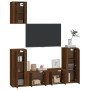 Set de muebles para TV 5 pzas madera contrachapada roble marrón de vidaXL, Muebles TV - Ref: Foro24-3188581, Precio: 216,77 €...