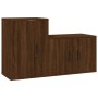Set de muebles para TV 2 pzas madera contrachapada roble marrón de vidaXL, Muebles TV - Ref: Foro24-3188397, Precio: 81,92 €,...