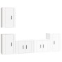 Set de muebles de TV 5 pzas madera contrachapada blanco brillo de vidaXL, Muebles TV - Ref: Foro24-3188568, Precio: 198,65 €,...