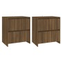 Aparadores 2 uds madera de ingeniería marrón roble 70x41x75 cm de vidaXL, Aparadores - Ref: Foro24-3098096, Precio: 140,29 €,...