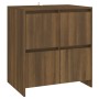 Aparadores 2 uds madera de ingeniería marrón roble 70x41x75 cm de vidaXL, Aparadores - Ref: Foro24-3098096, Precio: 140,29 €,...