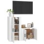 Set de muebles de TV 2 piezas madera contrachapada blanco de vidaXL, Muebles TV - Ref: Foro24-3188454, Precio: 88,89 €, Descu...