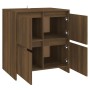 Aparadores 2 uds madera de ingeniería marrón roble 70x41x75 cm de vidaXL, Aparadores - Ref: Foro24-3098096, Precio: 140,29 €,...