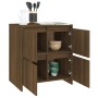 Aparadores 2 uds madera de ingeniería marrón roble 70x41x75 cm de vidaXL, Aparadores - Ref: Foro24-3098096, Precio: 140,29 €,...