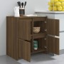 Aparadores 2 uds madera de ingeniería marrón roble 70x41x75 cm de vidaXL, Aparadores - Ref: Foro24-3098096, Precio: 140,29 €,...