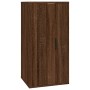 Set de muebles para TV 3 pzas madera contrachapada roble marrón de vidaXL, Muebles TV - Ref: Foro24-3188525, Precio: 140,64 €...