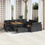 Conjunto de sofás de jardín 17 pcs Negro ratán sintético en Sofás de exterior | Comprar online en Foru.es