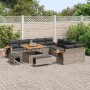 Conjunto de sofás de jardín 17 pcs Gris ratán sintético en Sofás de exterior | Comprar online en Foru.es