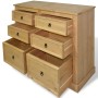 Aparador gama Corona de pino mexicano 110x43x81 cm de vidaXL, Aparadores - Ref: Foro24-243731, Precio: 201,10 €, Descuento: %
