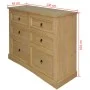 Aparador gama Corona de pino mexicano 110x43x81 cm de vidaXL, Aparadores - Ref: Foro24-243731, Precio: 198,32 €, Descuento: %