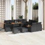 Conjunto de sofás de jardín 18 pcs Negro ratán sintético en Sofás de exterior | Comprar online en Foru.es