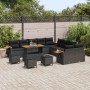 Conjunto de sofás de jardín 18 pcs Negro ratán sintético en Sofás de exterior | Comprar online en Foru.es