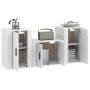 Set de muebles de TV 3 piezas madera contrachapada blanco de vidaXL, Muebles TV - Ref: Foro24-3188494, Precio: 112,51 €, Desc...