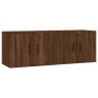 Muebles para TV de pared 2 uds roble marrón 57x34,5x40 cm de vidaXL, Muebles TV - Ref: Foro24-3188341, Precio: 80,26 €, Descu...