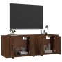 Muebles para TV de pared 2 uds roble marrón 57x34,5x40 cm de vidaXL, Muebles TV - Ref: Foro24-3188341, Precio: 80,26 €, Descu...