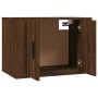 Muebles para TV de pared 2 uds roble marrón 57x34,5x40 cm de vidaXL, Muebles TV - Ref: Foro24-3188341, Precio: 80,26 €, Descu...