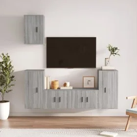 Set de muebles para TV 5 pzas madera contrachapada gris Sonoma de vidaXL, Muebles TV - Ref: Foro24-3188580, Precio: 220,93 €,...