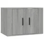 Muebles para TV de pared 2 uds gris Sonoma 57x34,5x40 cm de vidaXL, Muebles TV - Ref: Foro24-3188340, Precio: 86,68 €, Descue...