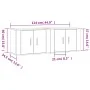 Muebles para TV de pared 2 uds gris Sonoma 57x34,5x40 cm de vidaXL, Muebles TV - Ref: Foro24-3188340, Precio: 86,68 €, Descue...