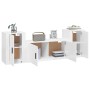Set de muebles de TV 3 pzas madera contrachapada blanco brillo de vidaXL, Muebles TV - Ref: Foro24-3188512, Precio: 151,32 €,...