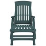 Tumbona plegable con ruedas PP verde de vidaXL, Tumbonas - Ref: Foro24-364697, Precio: 143,51 €, Descuento: %
