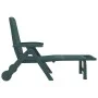 Folding lounger with green PP wheels by vidaXL, Loungers - Ref: Foro24-364697, Price: 141,45 €, Discount: %