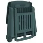 Tumbona plegable con ruedas PP verde de vidaXL, Tumbonas - Ref: Foro24-364697, Precio: 141,45 €, Descuento: %