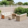 Conjunto de sofás de jardín con cojín 12 pcs Beige y Crema en Sofás de exterior | Comprar online en Foru.es