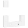 Set de muebles para TV 5 piezas madera contrachapada blanco de vidaXL, Muebles TV - Ref: Foro24-3188574, Precio: 206,26 €, De...