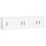 Set de muebles de TV 3 pzas madera contrachapada blanco brillo de vidaXL, Muebles TV - Ref: Foro24-3188440, Precio: 106,95 €,...