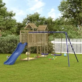 Parque infantil de exterior madera de pino impregnada de vidaXL, Columpios y estructuras de juegos - Ref: Foro24-3190437, Pre...