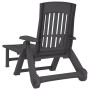 Tumbona plegable con ruedas PP gris antracita de vidaXL, Tumbonas - Ref: Foro24-364698, Precio: 157,93 €, Descuento: %
