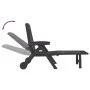 Folding lounger with PP wheels anthracite gray by vidaXL, Loungers - Ref: Foro24-364698, Price: 171,25 €, Discount: %