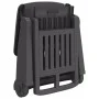 Folding lounger with PP wheels anthracite gray by vidaXL, Loungers - Ref: Foro24-364698, Price: 171,25 €, Discount: %