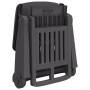 Tumbona plegable con ruedas PP gris antracita de vidaXL, Tumbonas - Ref: Foro24-364698, Precio: 157,93 €, Descuento: %